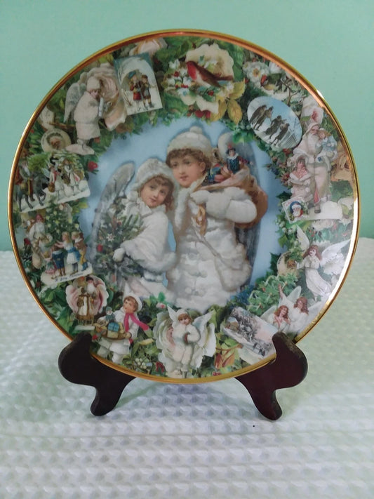  Victorian Christmas Angels Collector Plate 2360B 