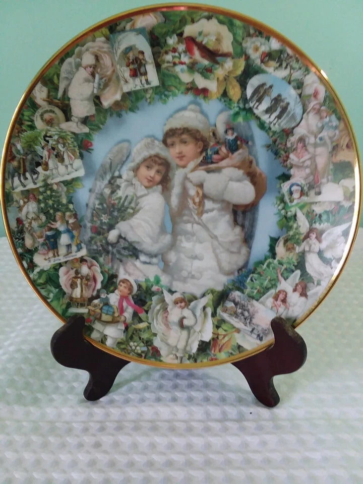  Victorian Christmas Angels Collector Plate 2360B 