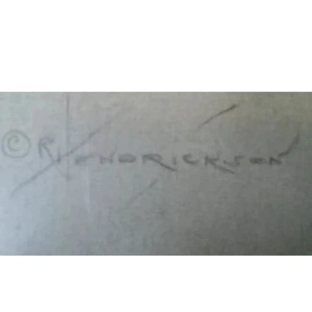 Signature on a textured surface