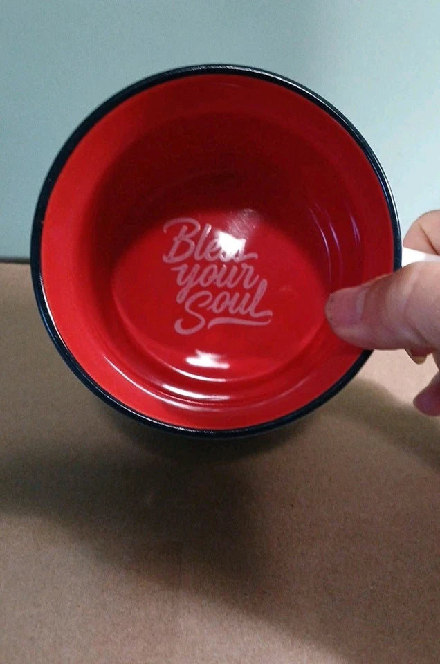 DEAR LORD Bless Your Soul / Two Sided Coffee Cup /Mug  Design, & On The  inside
